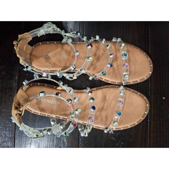 EUC Steve Madden Jelly Gladiator Travel Sandal/Sz. 8 - Picture 10 of 14